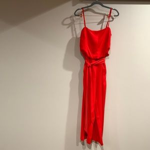 Red Jumpsuit with pockets